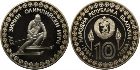 Europäische Münzen und Medaillen, Bulgarien / Bulgaria. 10 Leva 1984, Silber. 0.69 OZ. Polierte Platte