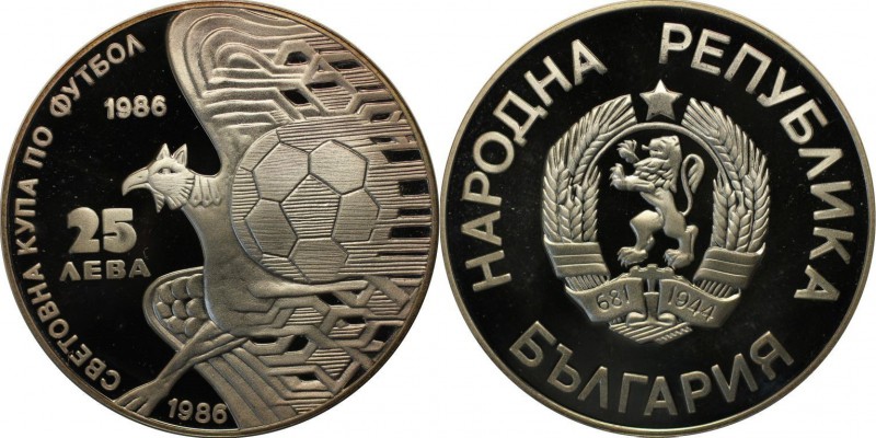 Europäische Münzen und Medaillen, Bulgarien / Bulgaria. 25 Leva 1986, Silber. 0....