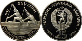 Europäische Münzen und Medaillen, Bulgarien / Bulgaria. 25 Leva 1989, Silber. 0.7 OZ. Polierte Platte