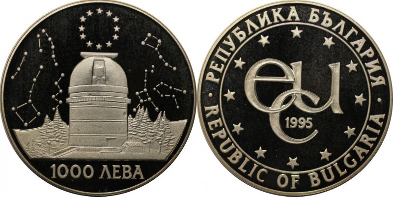 Europäische Münzen und Medaillen, Bulgarien / Bulgaria. 1000 Leva 1995, Silber. ...