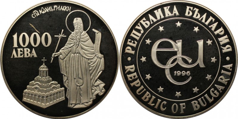 Europäische Münzen und Medaillen, Bulgarien / Bulgaria. 1000 Leva 1996, Silber. ...