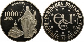 Europäische Münzen und Medaillen, Bulgarien / Bulgaria. 1000 Leva 1996, Silber. 1,0 OZ. Polierte Platte