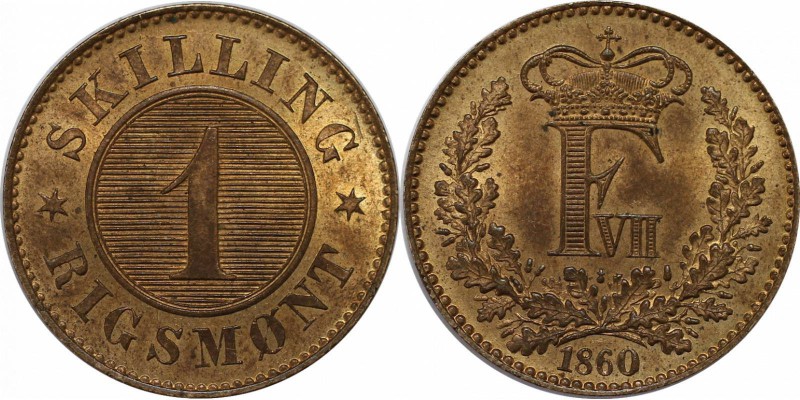 Europäische Münzen und Medaillen, Dänemark / Denmark. Frederik VII. (1848-1863)....