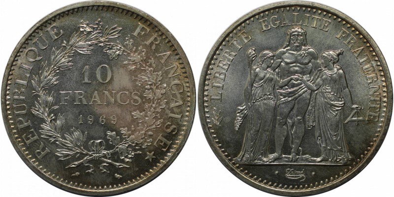 Europäische Münzen und Medaillen, Frankreich / Lothringen. 10 Francs 1969. Stemp...