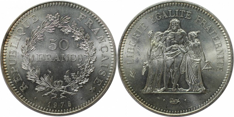 Europäische Münzen und Medaillen, Frankreich / Lothringen. 50 Francs 1975. Stemp...