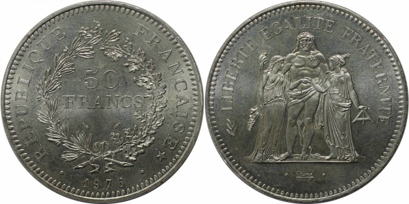 Europäische Münzen und Medaillen, Frankreich / Lothringen. 50 Francs 1976. Stemp...