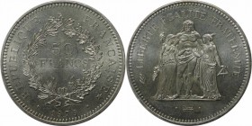 Europäische Münzen und Medaillen, Frankreich / Lothringen. 50 Francs 1976. Stempelglanz.
