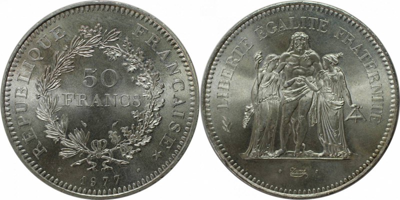 Europäische Münzen und Medaillen, Frankreich / Lothringen. 50 Francs 1977. Stemp...