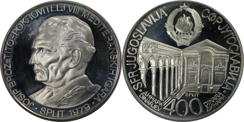 Europäische Münzen und Medaillen, Jugoslawien. 400 Dinara 1978, Silber. Polierte...