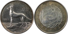 Europäische Münzen und Medaillen, Malta. 1 Pounds 1977, Silber. 0.16OZ. Stempelglanz