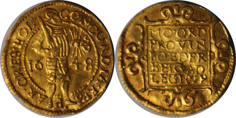 Europäische Münzen und Medaillen, Niederlande / Netherlands. Dukat 1648, Gold. K...