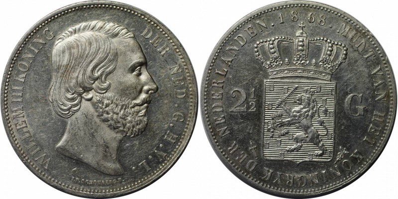 Europäische Münzen und Medaillen, Niederlande / Netherlands. Wilhelm III. (1849-...