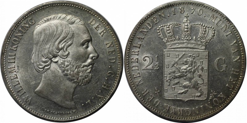 Europäische Münzen und Medaillen, Niederlande / Netherlands. Wilhelm III. (1849-...
