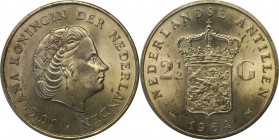 Europäische Münzen und Medaillen, Niederlande / Netherlands. 2-1/2 Gulden 1964, Silber. 0.35 OZ. Vorzüglich-Stempelglanz