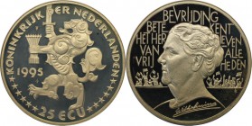 Europäische Münzen und Medaillen, Niederlande / Netherlands. 25 Ecu 1995, Silber. Polierte Platte