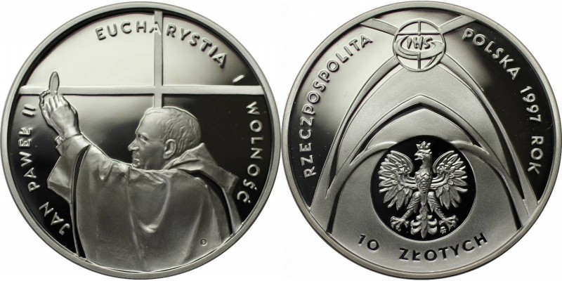 Europäische Münzen und Medaillen, Polen / Poland. Pope. 10 Zloty 1997, Silber. 0...