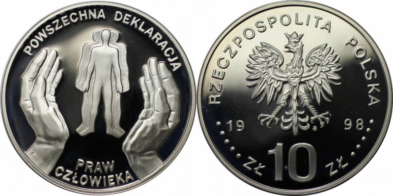 Europäische Münzen und Medaillen, Polen / Poland. Gedenkmünze. 10 Zloty 1998, Si...