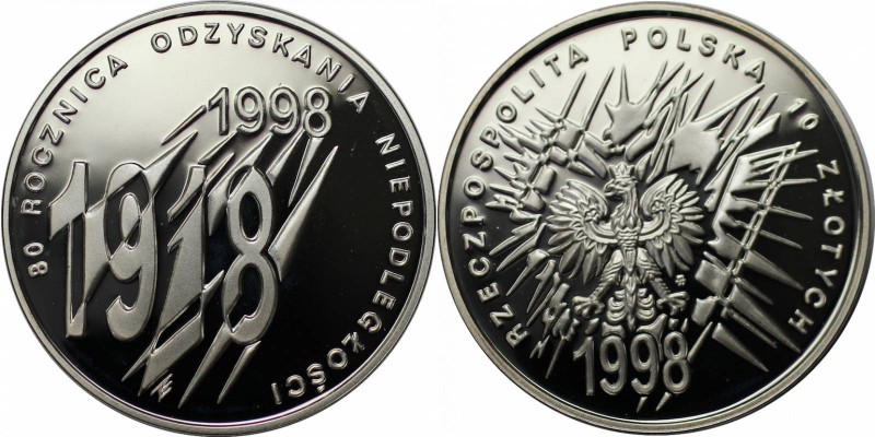 Europäische Münzen und Medaillen, Polen / Poland. Gedenkmünze. 10 Zloty 1998, Si...