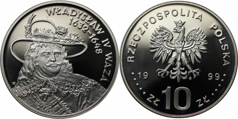 Europäische Münzen und Medaillen, Polen / Poland. Ladislaus IV Waza. 10 Zloty 19...