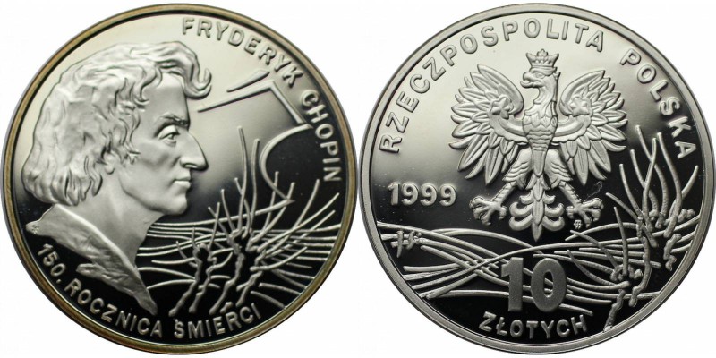 Europäische Münzen und Medaillen, Polen / Poland. Todesjahr von Fryderik Chopin....