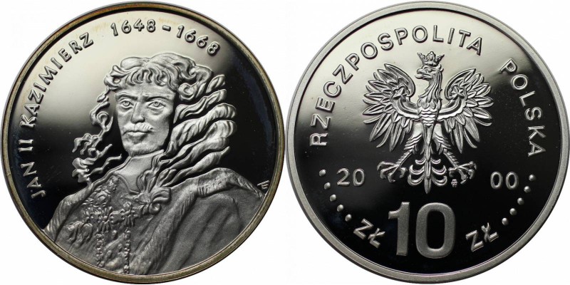 Europäische Münzen und Medaillen, Polen / Poland. Portrait Kazimierz II (1648-68...