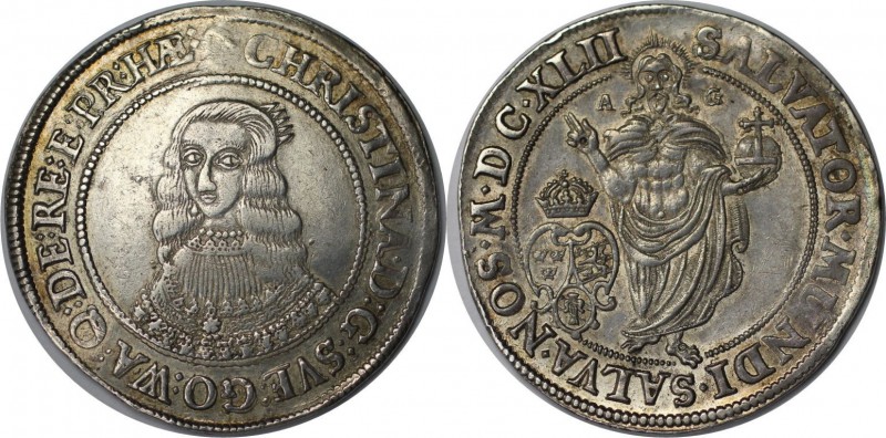 Europäische Münzen und Medaillen, Schweden / Sweden. Christina (1632-1654). 1/2 ...