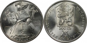 Europäische Münzen und Medaillen, Tschechoslowakei / Czechoslovakia. 500 Korun 1988, Silber. Stempelglanz