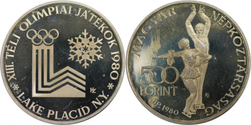 Europäische Münzen und Medaillen, Ungarn / Hungary. 500 Forint 1980, Silber. 0.8...