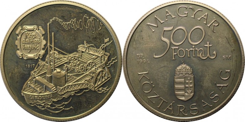 Europäische Münzen und Medaillen, Ungarn / Hungary. 500 Forint 1994, Silber. 0.9...