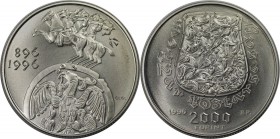 Europäische Münzen und Medaillen, Ungarn / Hungary. 2000 Forint 1996, Silber. 0.93 OZ. KM 718. Polierte Platte
