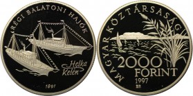 Europäische Münzen und Medaillen, Ungarn / Hungary. 2000 Forint 1997, Silber. 0.93 OZ. KM 722. Polierte Platte