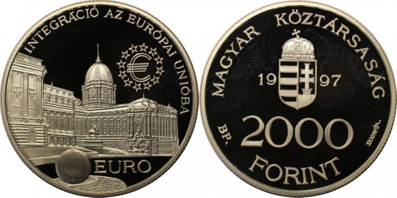 Europäische Münzen und Medaillen, Ungarn / Hungary. 2000 Forint 1997, Silber. 0....