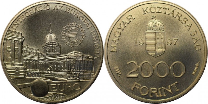 Europäische Münzen und Medaillen, Ungarn / Hungary. 2000 Forint 1997, Silber. 0....