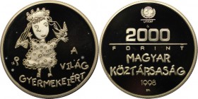 Europäische Münzen und Medaillen, Ungarn / Hungary. 2000 Forint 1998, Silber. 0.93 OZ. KM 729. Polierte Platte