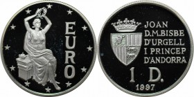Weltmünzen und Medaillen, Andorra. Silber. Dollar 1997. Polierte Platte