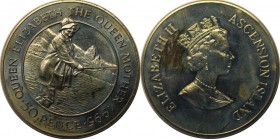 Weltmünzen und Medaillen, Ascension Island. 50 Pence 1995. Stempelglanz