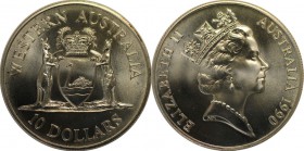 Weltmünzen und Medaillen, Australien / Australia. 10 Dollars 1990, Silber. 0.6OZ. Stempelglanz