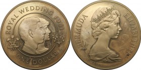 Weltmünzen und Medaillen, Bermuda. 1 Dollar 1981, Silber. 0.84 OZ. Stempelglanz