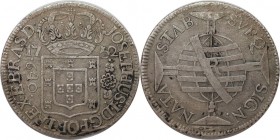 Weltmünzen und Medaillen, Brasilien / Brazil. Jose I. (1750-1777). 640 Reis 1752, Silber. 0.52 OZ. KM 170.1. Sehr schön