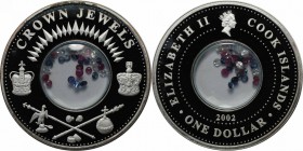 Weltmünzen und Medaillen, Cookinseln / Cook Islands. Dollar 2002, Silber. 0.8 OZ. KM 396. Polierte Platte