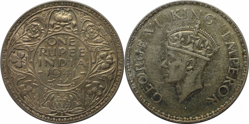 Weltmünzen und Medaillen, India. Britisch Indien Georg VI. (1936-1947). 1 Rupie ...