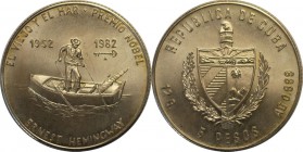 Weltmünzen und Medaillen, Kuba / Cuba. 5 Pesos 1982, Silber. 0.39 OZ. Stempelglanz