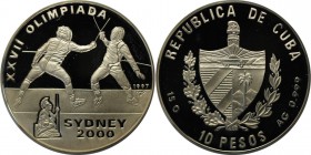 Weltmünzen und Medaillen, Kuba / Cuba. 10 Pesos 1997, Silber. 0.64 OZ. Polierte Platte
