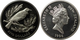 Weltmünzen und Medaillen, Neuseeland / New Zealand. 5 Dollar 1995. Stempelglanz