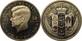 Weltmünzen und Medaillen, Niue. 50 Dollars 1988, Silber. 0.84 OZ. Polierte Platte