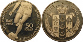 Weltmünzen und Medaillen, Niue. 50 Dollars 1990, Silber. 1.14 OZ. Polierte Platte