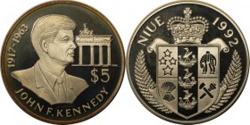 Weltmünzen und Medaillen, Niue. 5 Dollars 1992, Silber. 0.16 OZ. Polierte Platte
