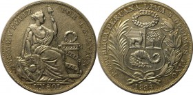 Weltmünzen und Medaillen, Peru. 1 Sol 1934, Silber. 0.40 OZ. Vorzüglich