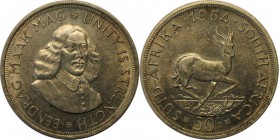 Weltmünzen und Medaillen, Südafrika / South Africa. 50 Cents 1964, Silber. 0.46 OZ. Vorzüglich