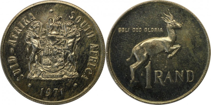 Weltmünzen und Medaillen, Südafrika / South Africa. 1 Rand 1971, Silber. 0.39 OZ...